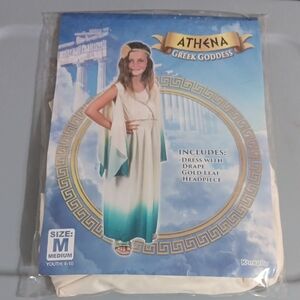 kangaROOS Athena Greek Goddess Costume - White and Blue
